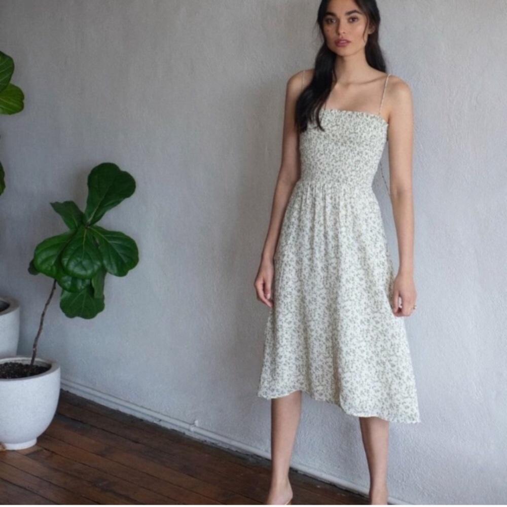💚 Rare! NWOT Reformation Sable Midi Dress - Ivy S